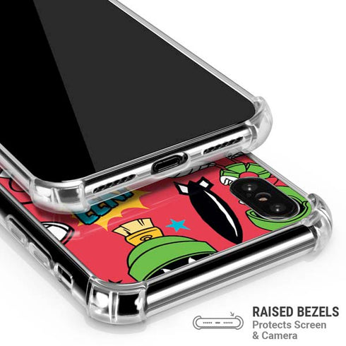 Looney Tunes Marvin the Martian Patches iPhone XS Max Clear Case